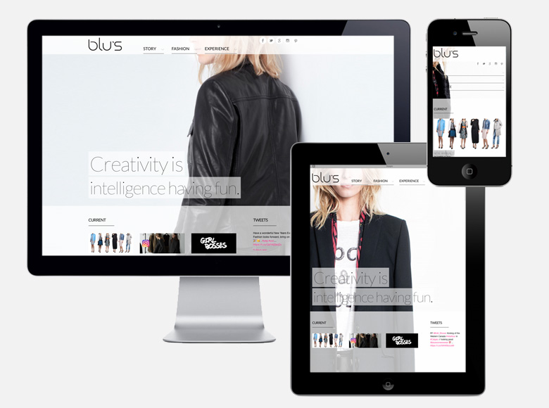 Blu's - Web Design