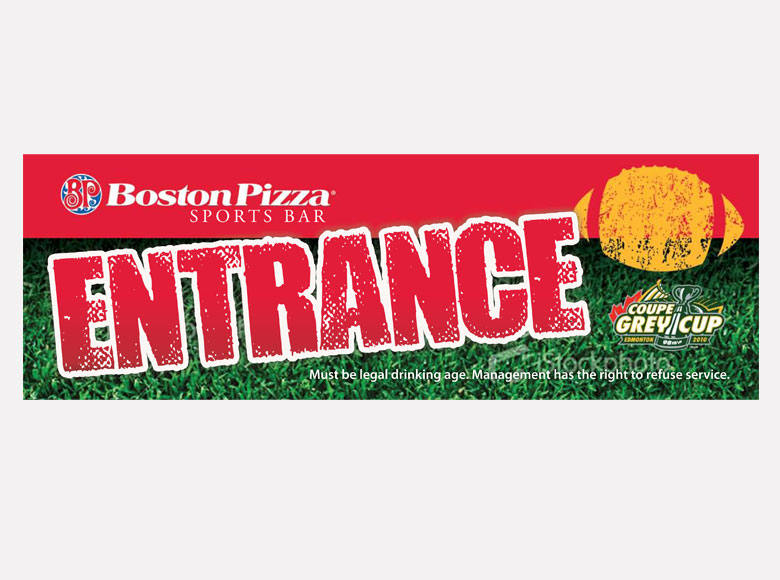 Boston Pizza - Entrance Sign