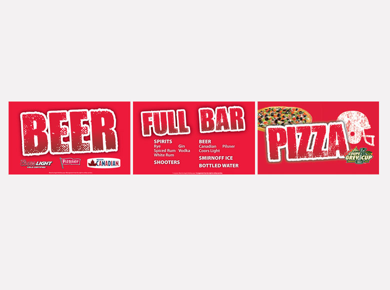 Boston Pizza - Bar Signs