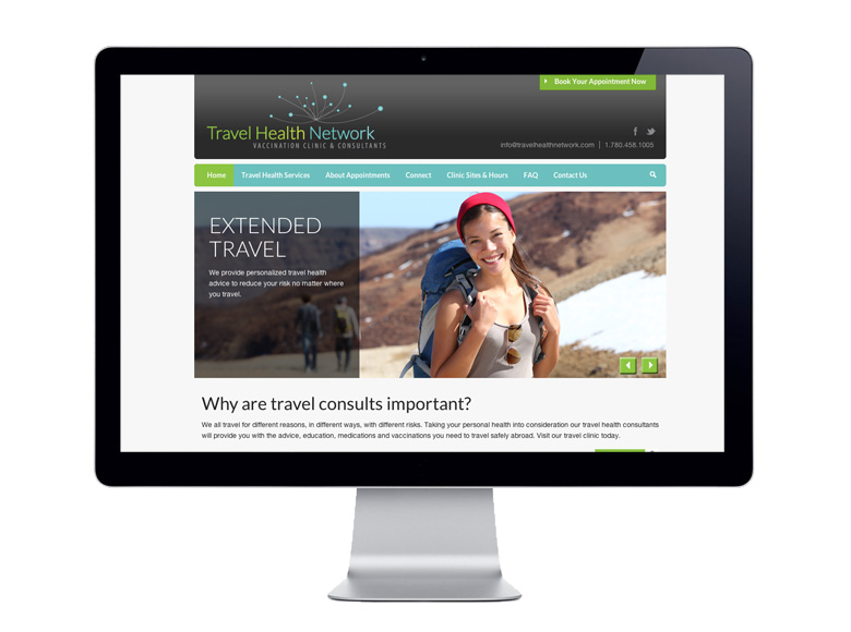 Edmonton Web Design - Travel Health Network - Website